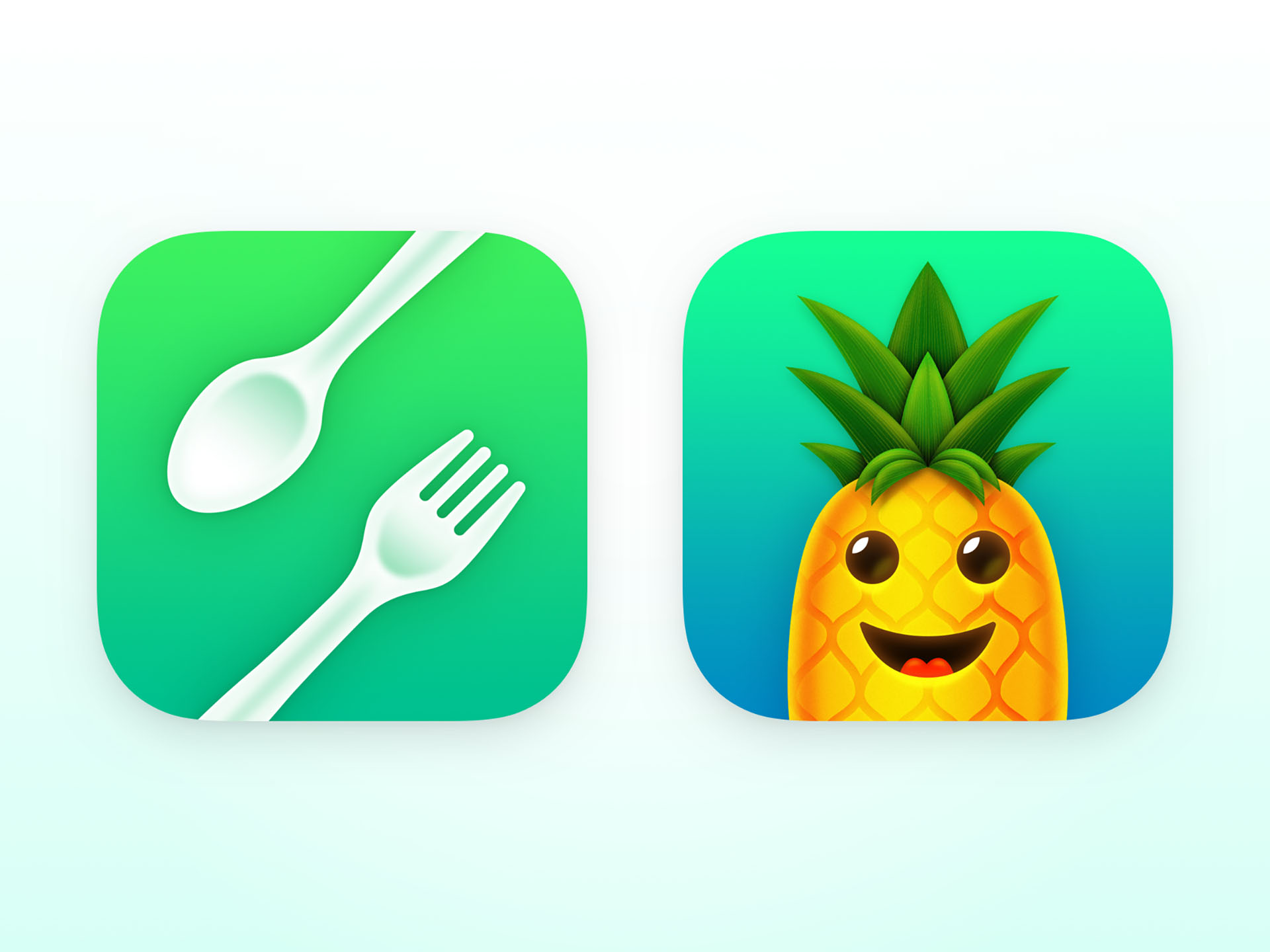 Moderation iOS App Icons food icons pineapple icon design ios app icon.jpg