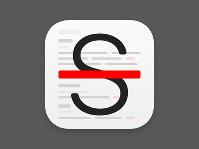 Strike iOS App Icon markdown text editor app icon ios app strike.png