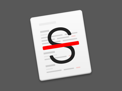 Strike macOS App Icon markdown text editor app icon macos app strike.png