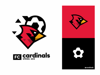 Cardinals ️ football soccer cardinal bird design mark identity brandin.png
