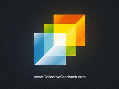 collective feedback logo mark identity icon square box shinny glow gla.jpg