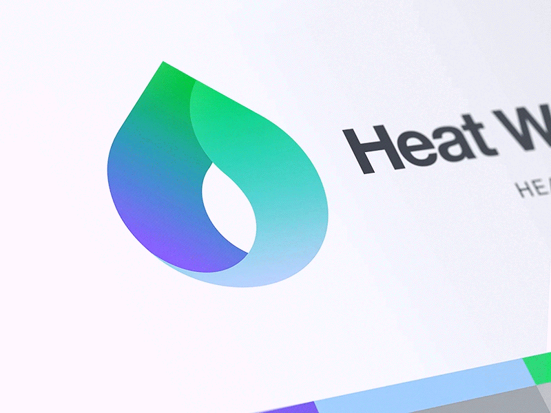 HeatWatch Logomark GIF logo construction geometry icon mark drop fire.gif