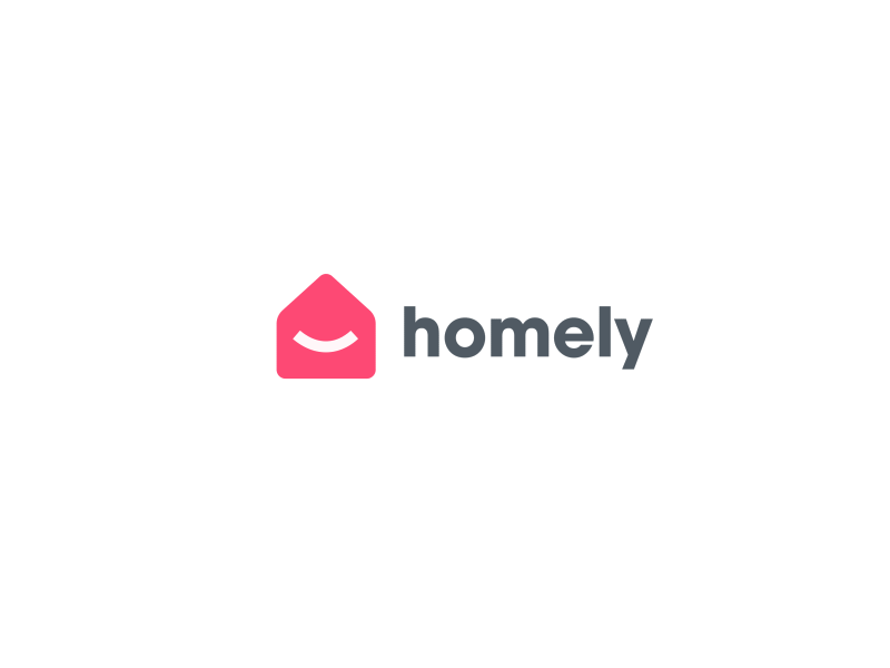 Homely - Logo Reveal gif animation homely house type mark identity bra.gif