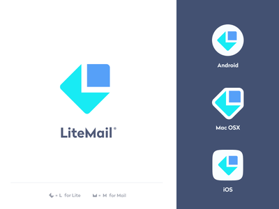 LiteMail logo branding identity mark email mail osx iphone mac ios app.png