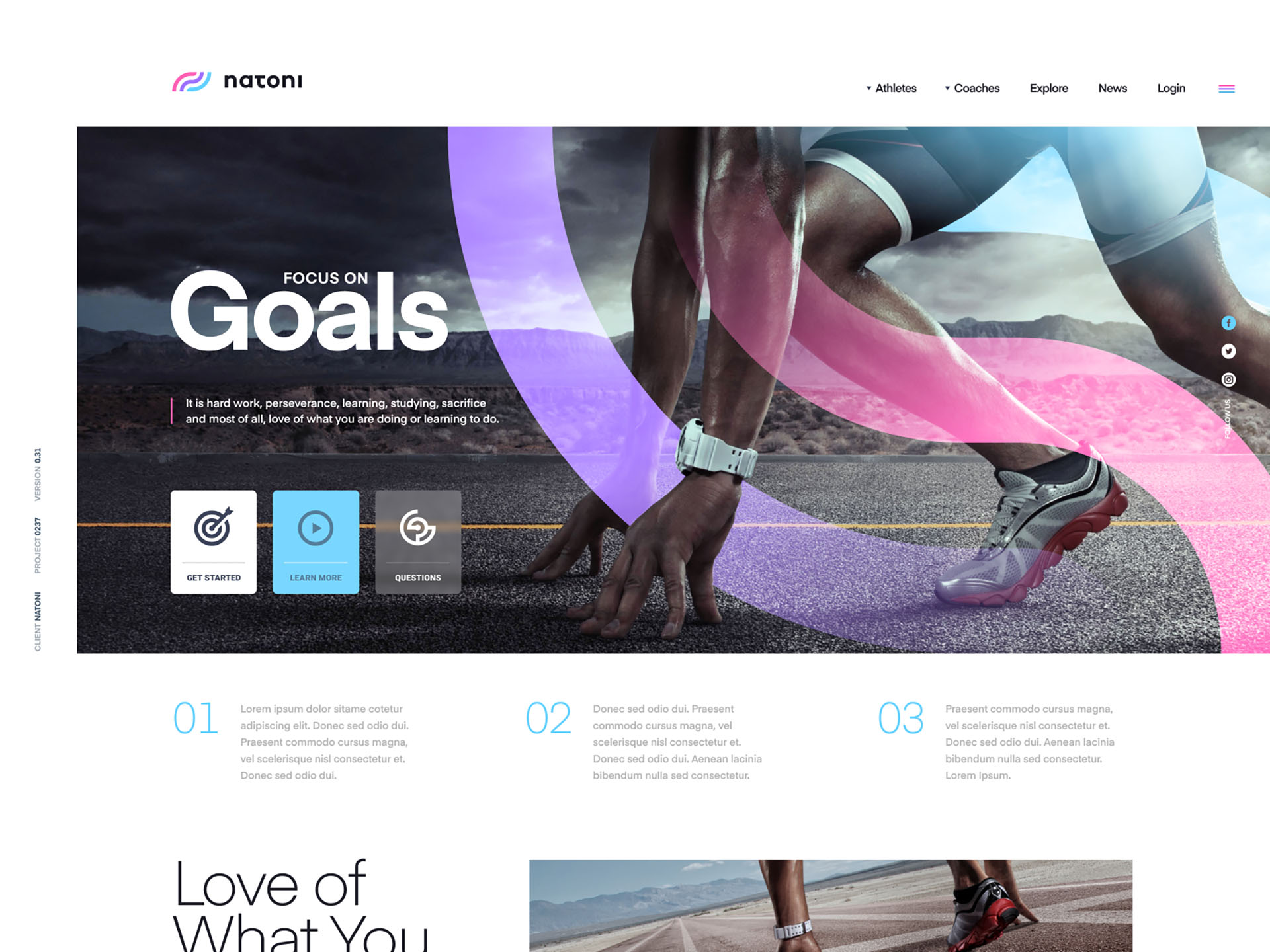 natoni - landing man runner phptography ux ui site web website landing.jpg