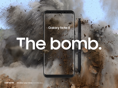 Note 8 - The bomb. boom explode iphone mobile app web landing advertis.png