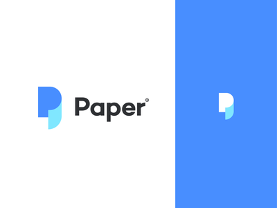 Paper flat simple paper letters logotype identity font type branding l.png