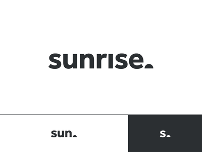 Sunrise task productive good morning sun type mark identity branding l.png