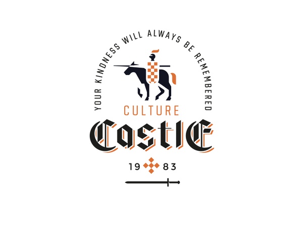 Culture Castle sword font gothic black logo medieval castle horese kni.jpg