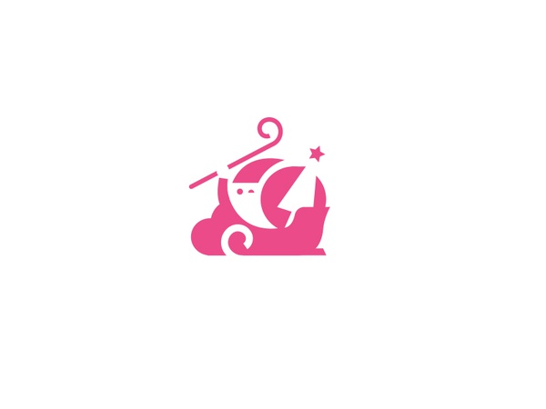 Dribbble Santa space negative xmas christmas santa dribbble.jpg