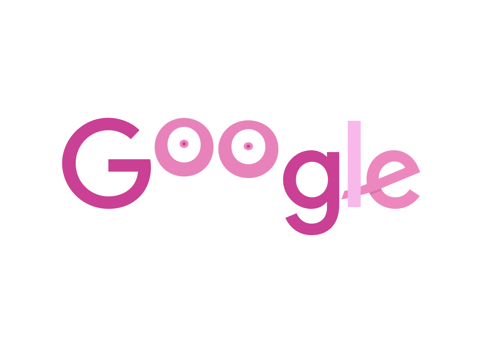 Google Pink October brand animation ae logo animation branding pink oc.gif