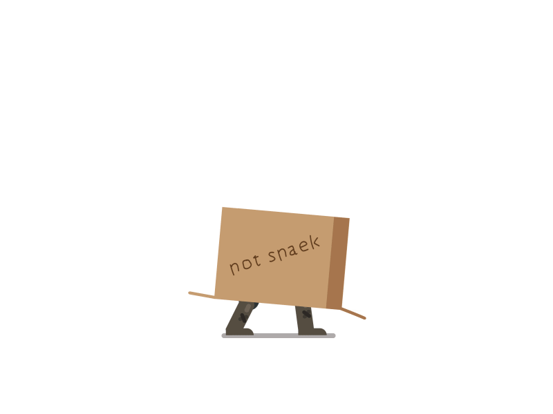 Not Snake cardboard rocket launcher snake metal gear solid motion grap.gif