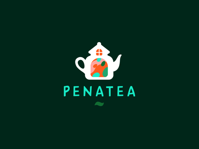 Penatea logo animation dribbble tea logoanimation logo motion design a.gif