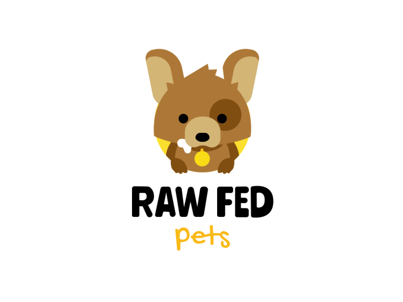 Raw Fed dog illustration logo logo animation dog motiondesign characte.gif