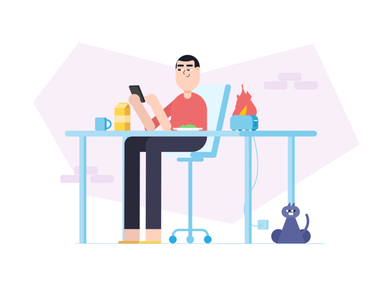 Social Media Addiction illustration social media animationsmashdown af.gif