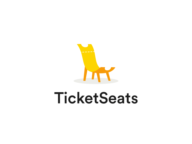 Ticket Seats motion graphics brand animation brand identity logotype f.gif