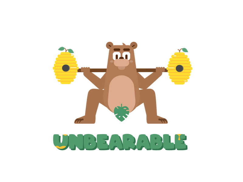 Unbearable motiondesign beehive honey illustration design motion graph.gif