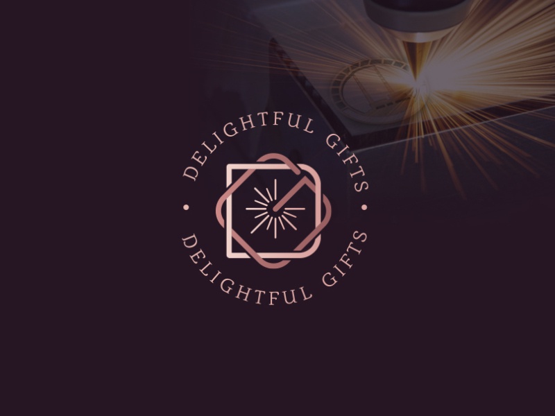 Delightful Gifts Logo Design geometric logo design letters designs log.jpg