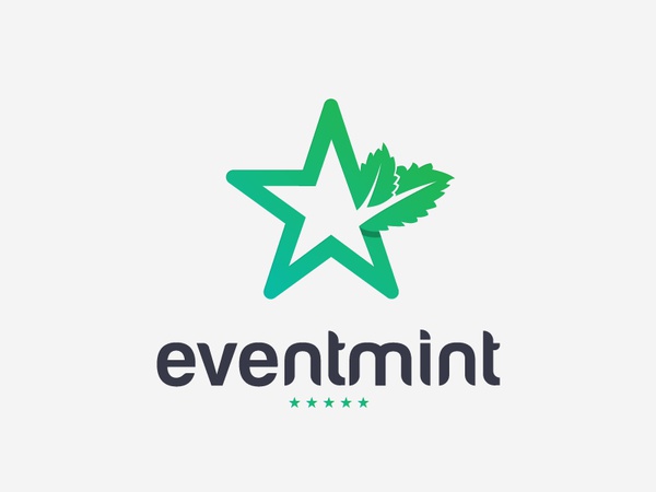 Event Logo Design star leafy leaf green mint event design creative bra.jpg