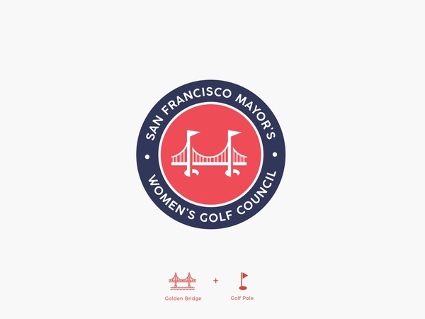 Golf brand creative icon golf bridge design geometric brandmark brandi.jpg