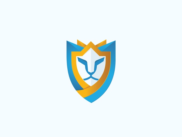 Lion Logo Design animal sale tiger mascot shield vick ben designer sym.jpg