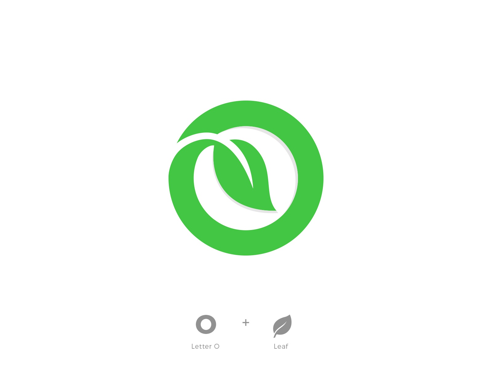 Organic round circle fresh plant alpahbate bio natural leafs logos log.jpg