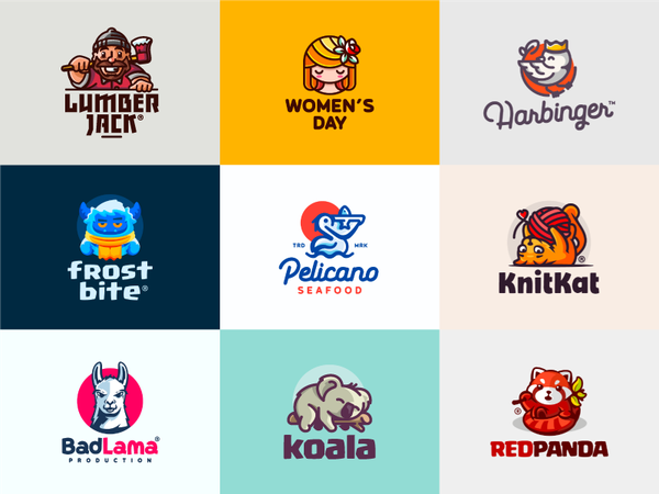 2018 Kudos to Best 9 clean cute animal modern bird vector folio colorf.png