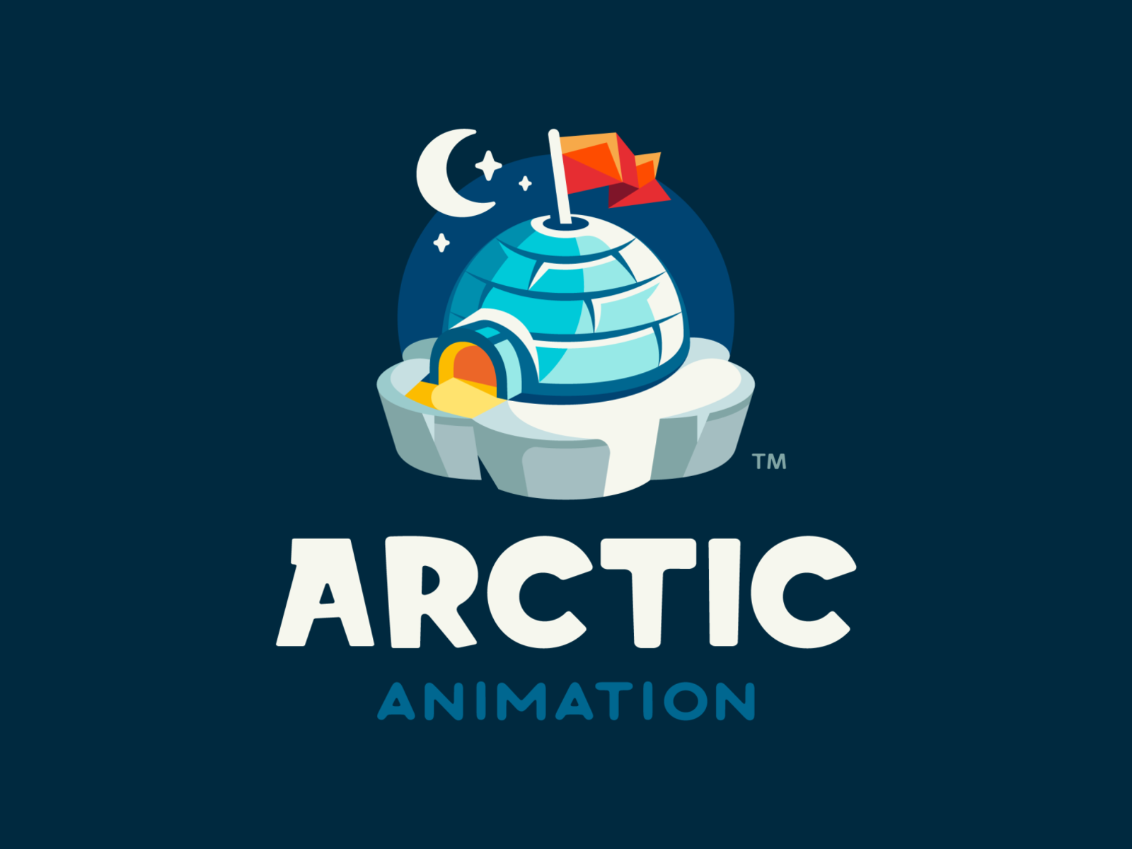 Arctic Animation mountain igloo stars moon iceberg ice snow flag winte.png