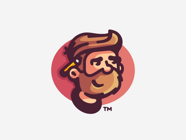 Avatar male face design pencil beard designer vector portrait avatar p.jpg