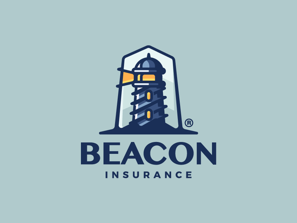 Beacon coast light sea insurance beacon lighthouse illustration art br.png