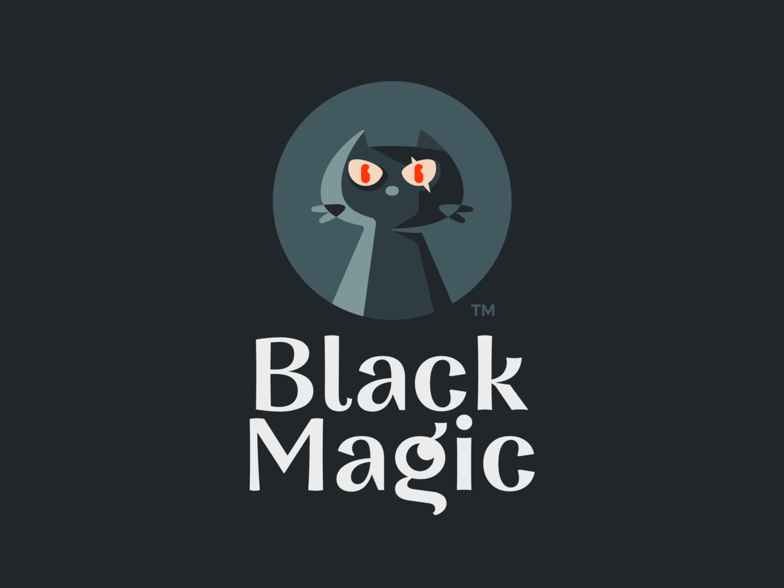 Black Magic bad scar animal design moon mean blackmagic black dark cat.png
