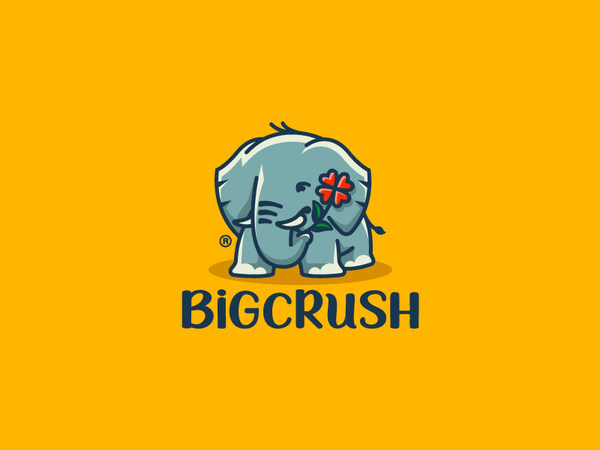 BigCrush heart flower ears elephant animal character illustration bran.png