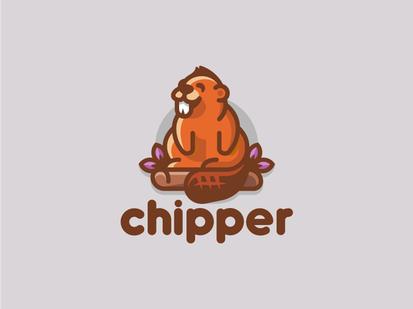 Chipper mascot character nature wood beaver animal illustration brandi.png