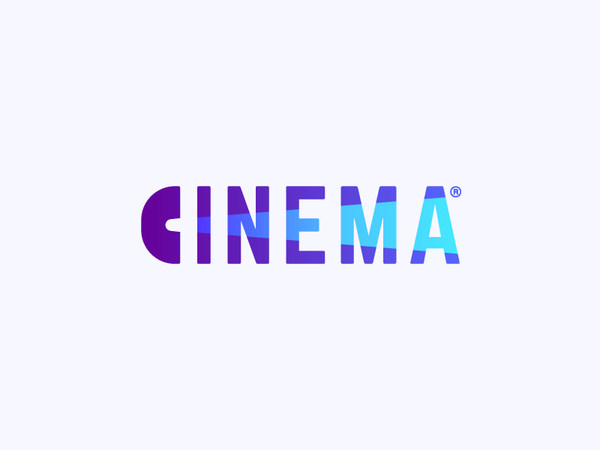 Cinema word typography typo movie mark logotype logo letter gradient d.png