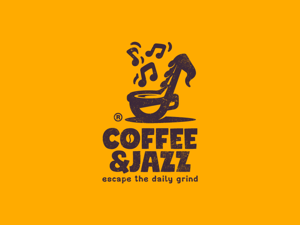 CoffeJazz play notes music jazz saxophone cup coffee illustration bran.png