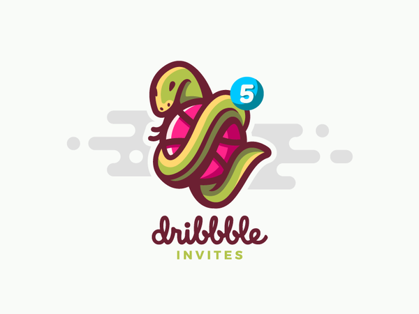 Dribbble Invites dribbble ball illustration mark vector logotype invit.png