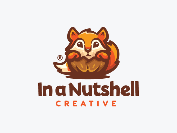 In a Nutshell creative nutshell nut squirrel animal mascot character i.png