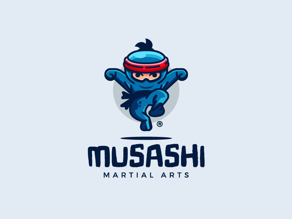 Musashi character fight kick sport ninja martial illustration branding.png