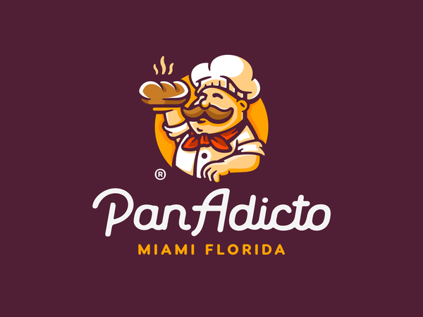 PanAdicto colorful food dough mustaches chef pan addicted bread design.png