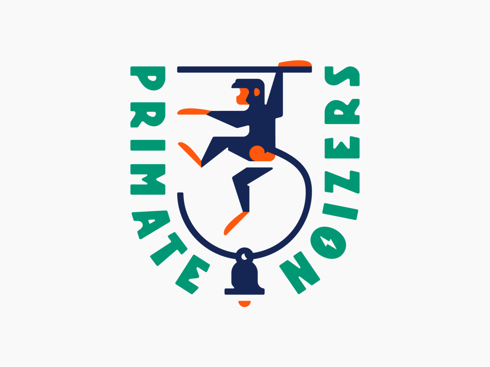 Primate Noizers nature tail badge lettering typo typography noize bell.png