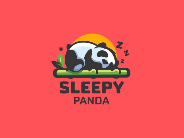 Sleepy Panda cute colorful bamboo sleeping panda animal illustration b.png