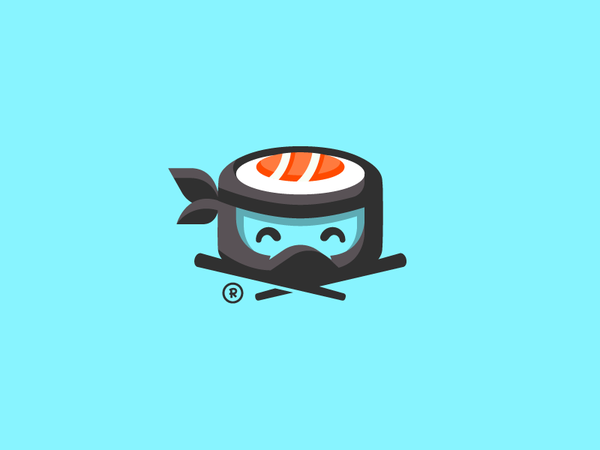 Sushi Dojo sushi ninja mark logotype logo illustration food fish dojo.png