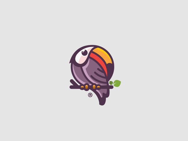 Tucao toucan nature mascot mark logotype logo illustration design colo.png