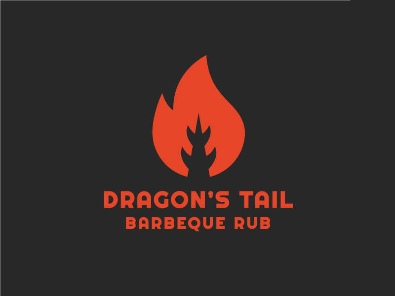 Dragons Tail Bbq Rub icon illustration branding identity logo rub bbq.png