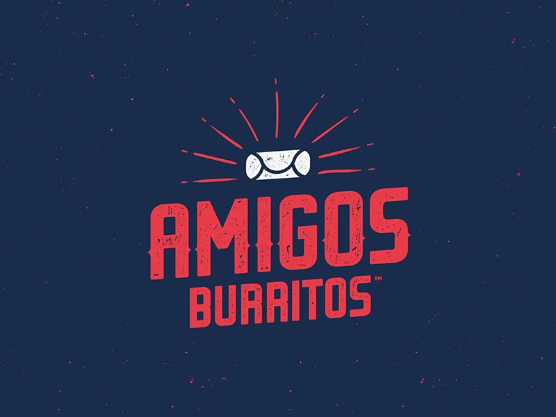 Amigos Burritos Identity street food identity grunge burrito logo.png
