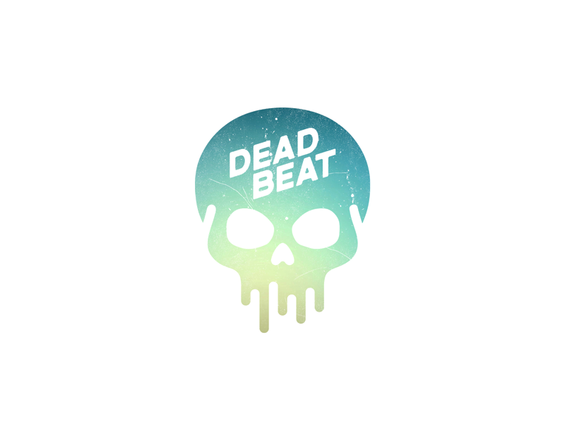 Deadbeat Logo music skull type grunge logo logodesign.png