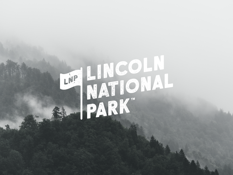 Lincoln National Park Identity national park grunge typography clean m.png