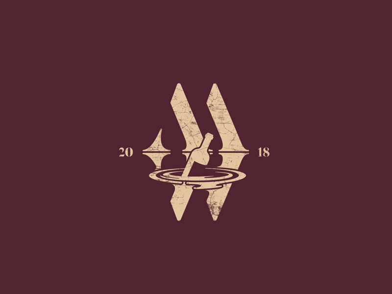 My Wine Logo wine illustration handwritten type grunge logo logodesign.png