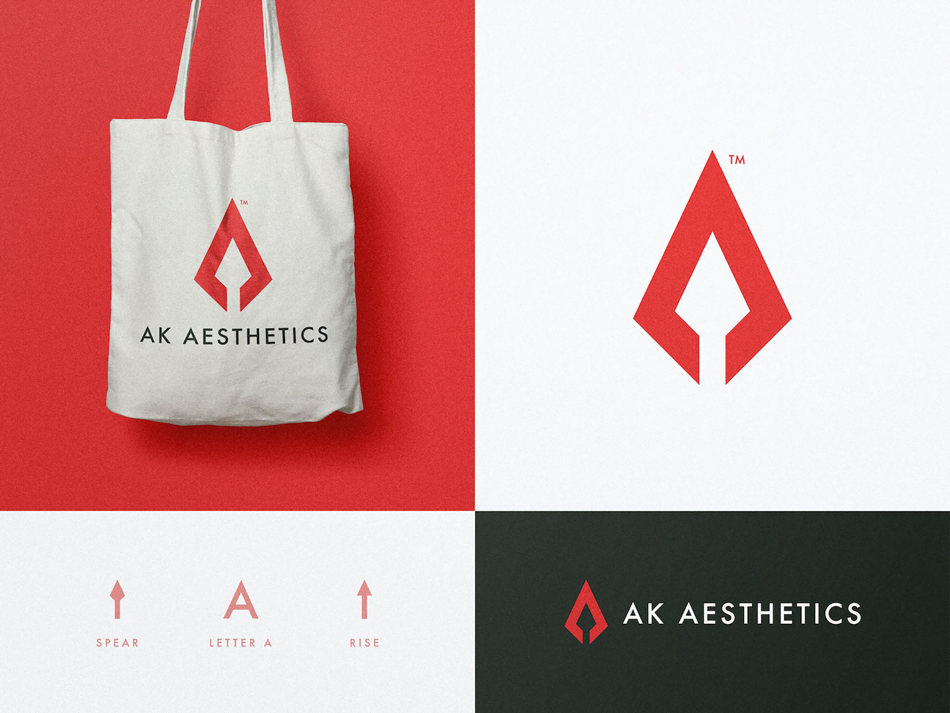 AK Aesthetics - Brand Design logomark smart mark arrow logo spear nega.jpg