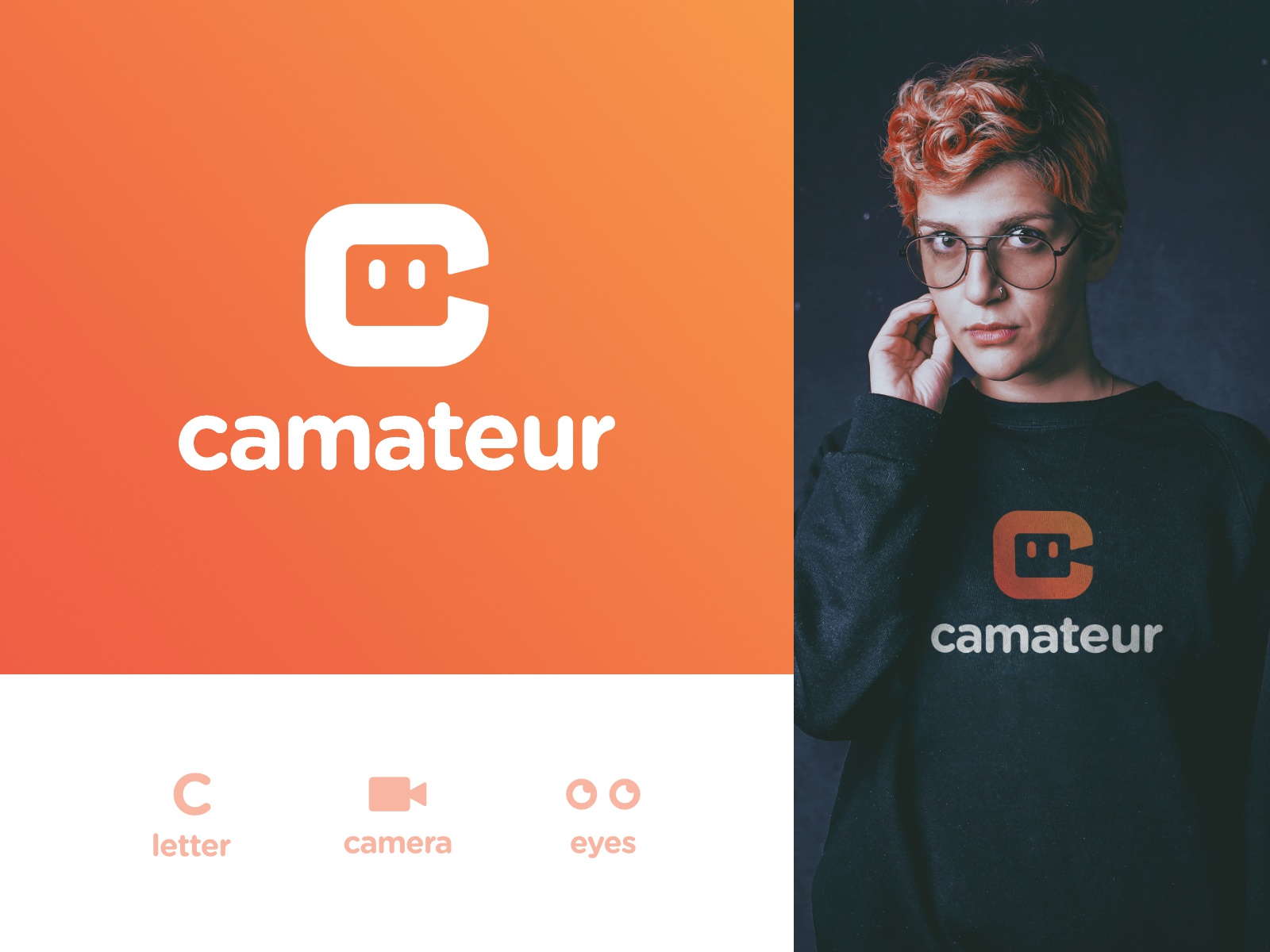 Camateur - Logotype Design smart mark video camera negative space logo.jpg